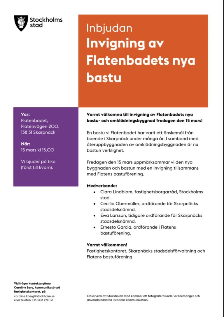 Dags för invigning av bastun